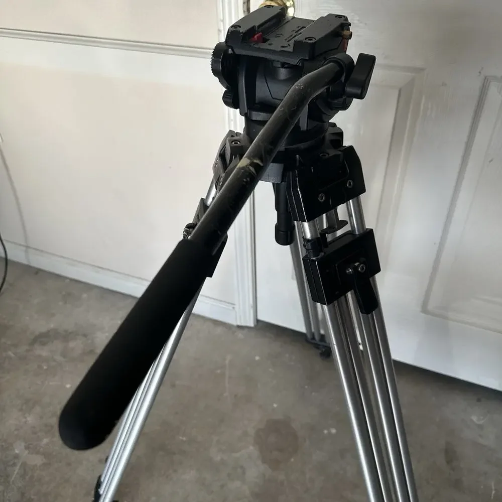 Bogen Manfrotto 3191 Pro Cine Tripod w/ 501HDV Fluid Head Heavy Duty